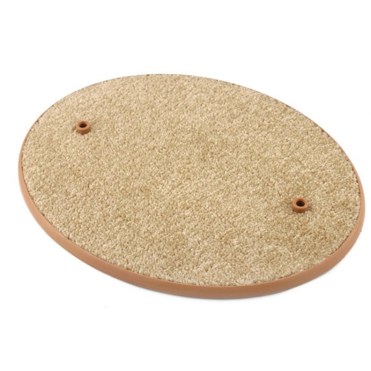 Pet Cat Self Groomer With Round Fleece Base Animal Detachable Comb Brush Scratching Toy