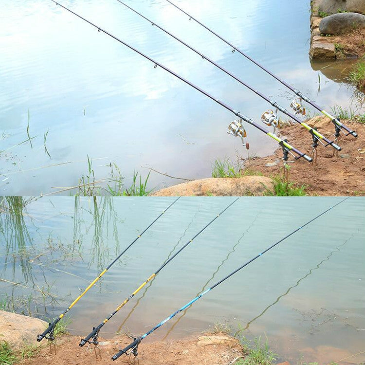 Stainless Steel Fishing Bracket Throwing Rod Sea Rod Hand Rod Fishing Rod Bracket, Color:A Purple