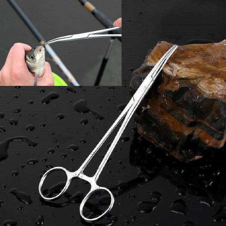 Stainless Steel Decoupling Hemostatic Forceps for Fishing Hooks