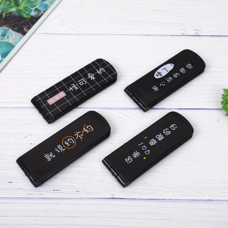 4 PCS Portable Travel Folding Hair Brush With Mirror Compact Small Size Comb Outdoor Camping Travel Hair Styling Tools(0853SB)