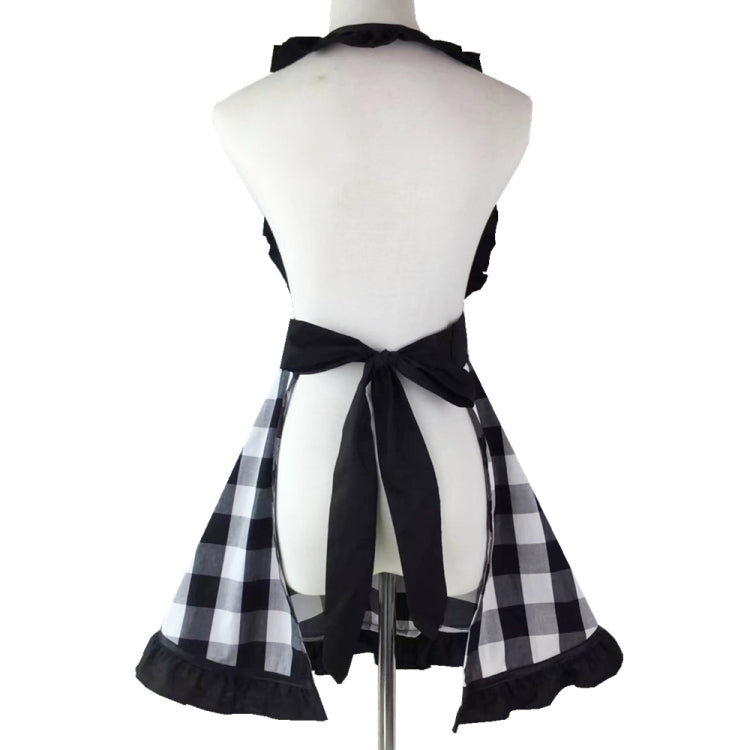 Retro Cotton Big Plaid Big Swing Apron