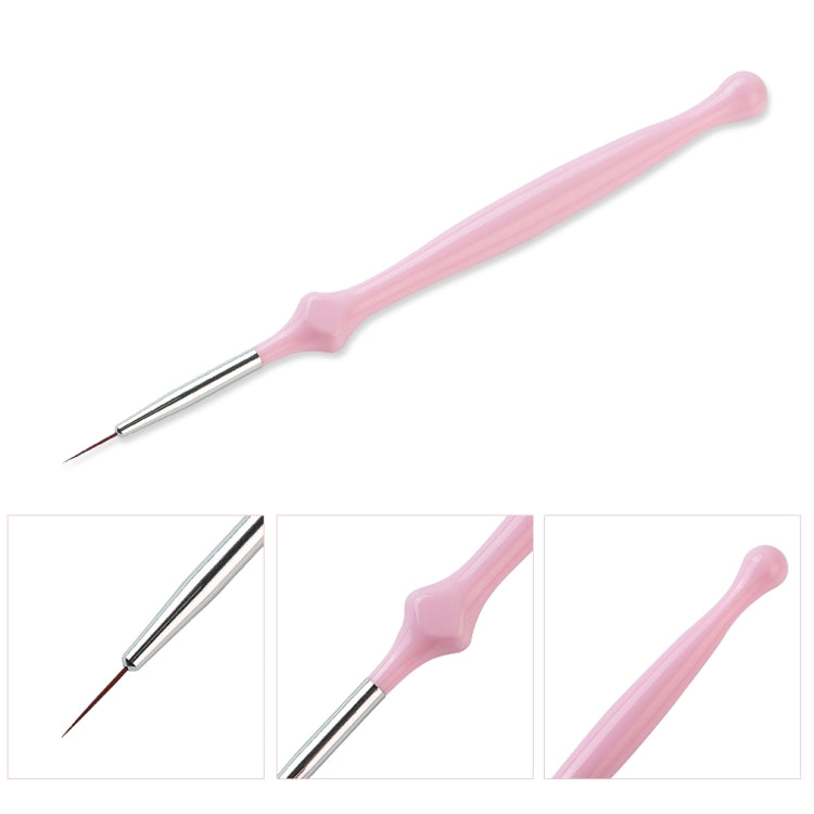 3 PCS Nail Art Brushes Drawing Line UV Gel Polish Acrylic Pen Manicure Nail Tools