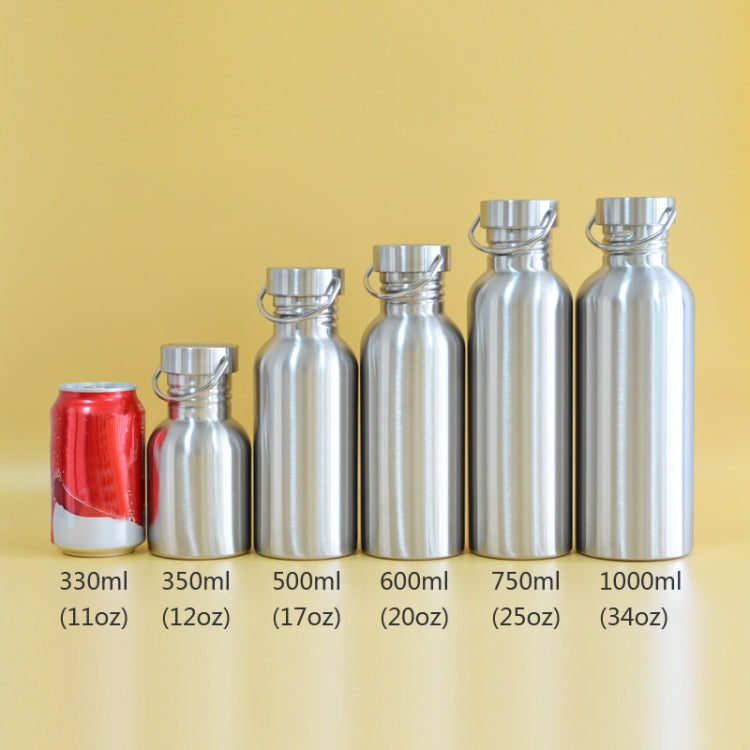 2 PCS Stainless Steel Water Bottle Leak-proof Jar Sports Flask for Biking Camping Hiking Travel Outdoor, Capacity:1200ml