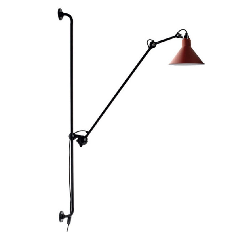 Adjustable Modern Industrial Long Rocker Trolley Lift Wall Light, Size:Long Arm