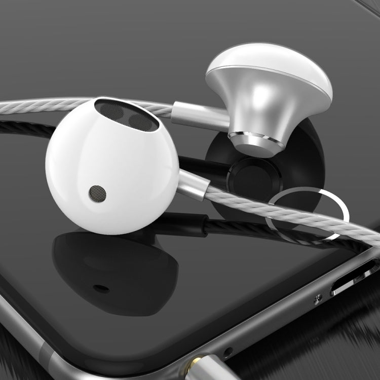 PTM D31 Hands Free Call Stereo Bass Earphones with Mic for Samsung / Xiaomi Phones