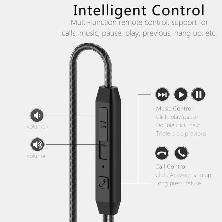 PTM D31 Hands Free Call Stereo Bass Earphones with Mic for Samsung / Xiaomi Phones