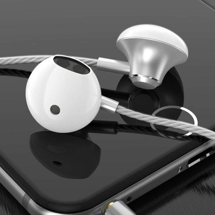 PTM D31 Hands Free Call Stereo Bass Earphones with Mic for Samsung / Xiaomi Phones