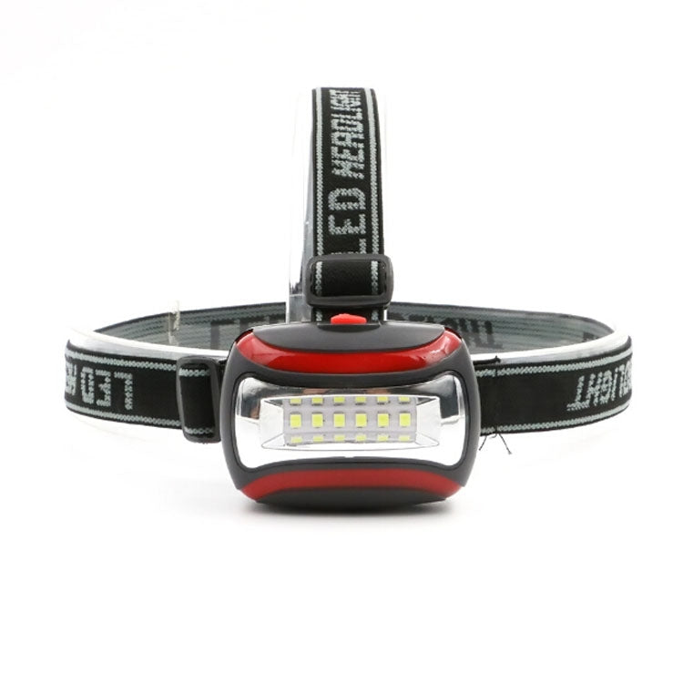 2 PCS Outdoor Waterproof Night Ride Mountaineering Camping Glare Third Gear Led Plastic Headlight