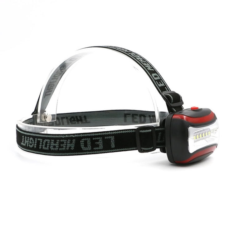 2 PCS Outdoor Waterproof Night Ride Mountaineering Camping Glare Third Gear Led Plastic Headlight