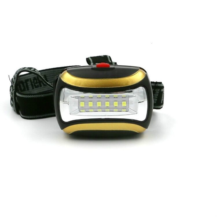 2 PCS Outdoor Waterproof Night Ride Mountaineering Camping Glare Third Gear Led Plastic Headlight