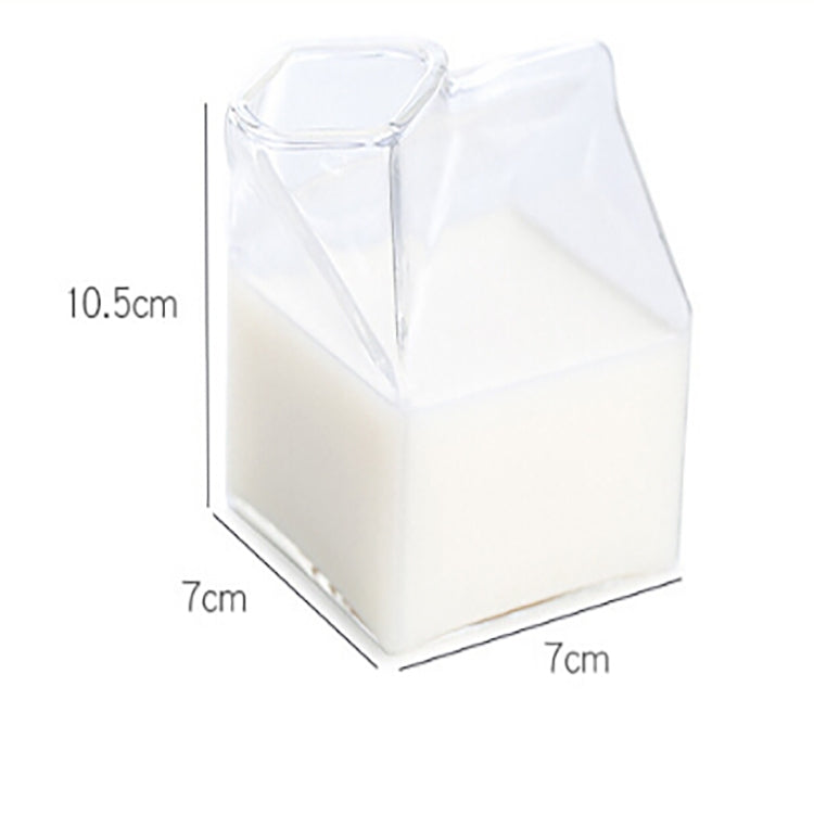 2 PCS Creative Juice Bottle Milk Box Coffee Cup Glass Gift