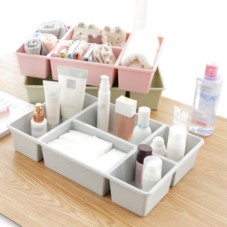 DIY Adjustable Drawer Organizer Divider Fve Grids Sockets Makeup Tableware Storage Box