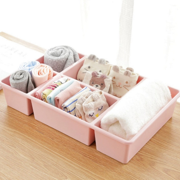 DIY Adjustable Drawer Organizer Divider Fve Grids Sockets Makeup Tableware Storage Box
