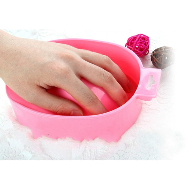 Nail Art Hand Wash Remover Soak Bowl DIY Salon Nail Spa Bath Treatment Manicure Tools Dead Skin Cleaning Software Nursing Bowl(Purple)