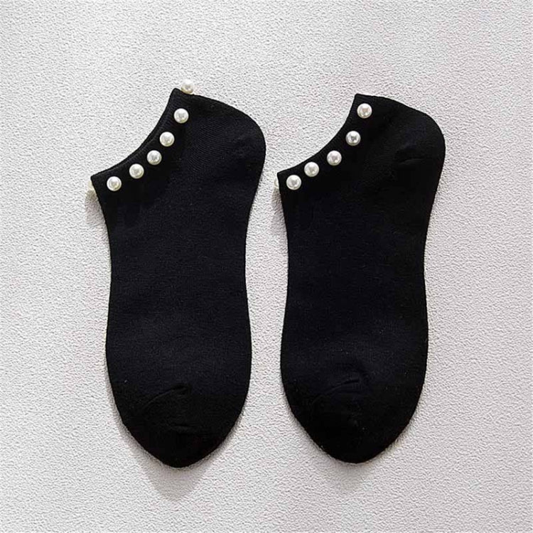 Ladies Short Socks Candy Color Socks Cotton Lovely Shiny Pearl Socks