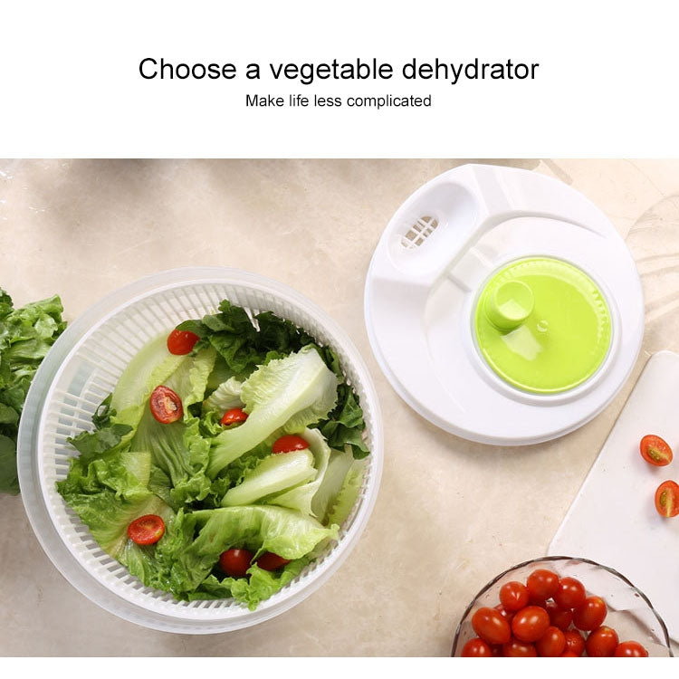 Vegetable Fruit Drain Basket Dehydrator Multifunction Kitchen Tools(White + Green)