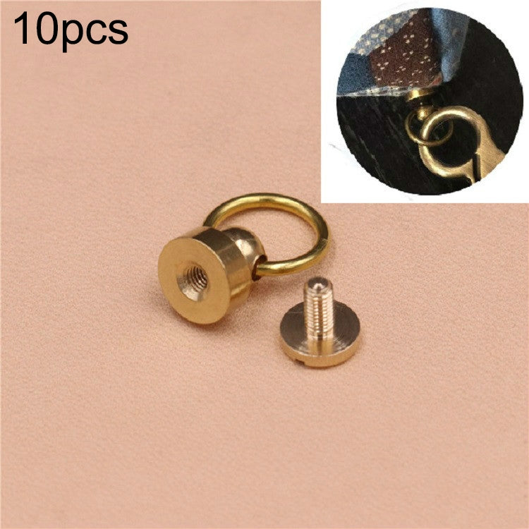 10 PCS Pure Copper Belt Ring Handle Luggage Accessories