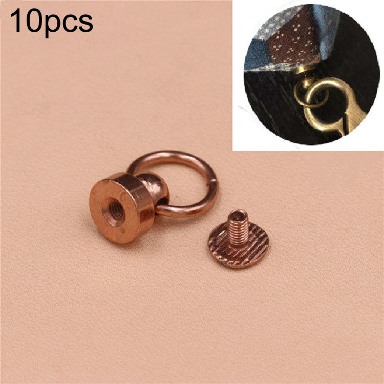 10 PCS Pure Copper Belt Ring Handle Luggage Accessories
