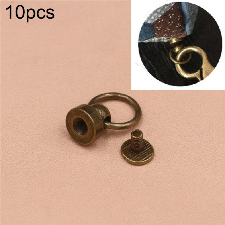 10 PCS Pure Copper Belt Ring Handle Luggage Accessories