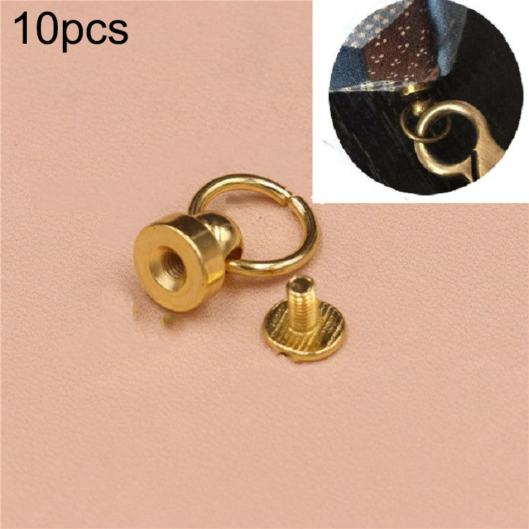 10 PCS Pure Copper Belt Ring Handle Luggage Accessories