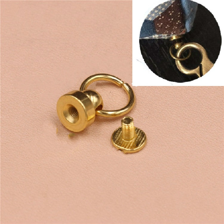 10 PCS Pure Copper Belt Ring Handle Luggage Accessories