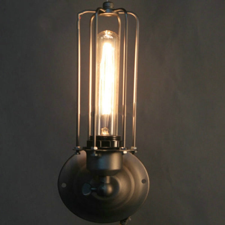 Simple Personality Creative Retro Living Room Dining Room Study Aisle Bedside Wrought Iron LED Wall Lamp without Light Source, Size:Double Heads