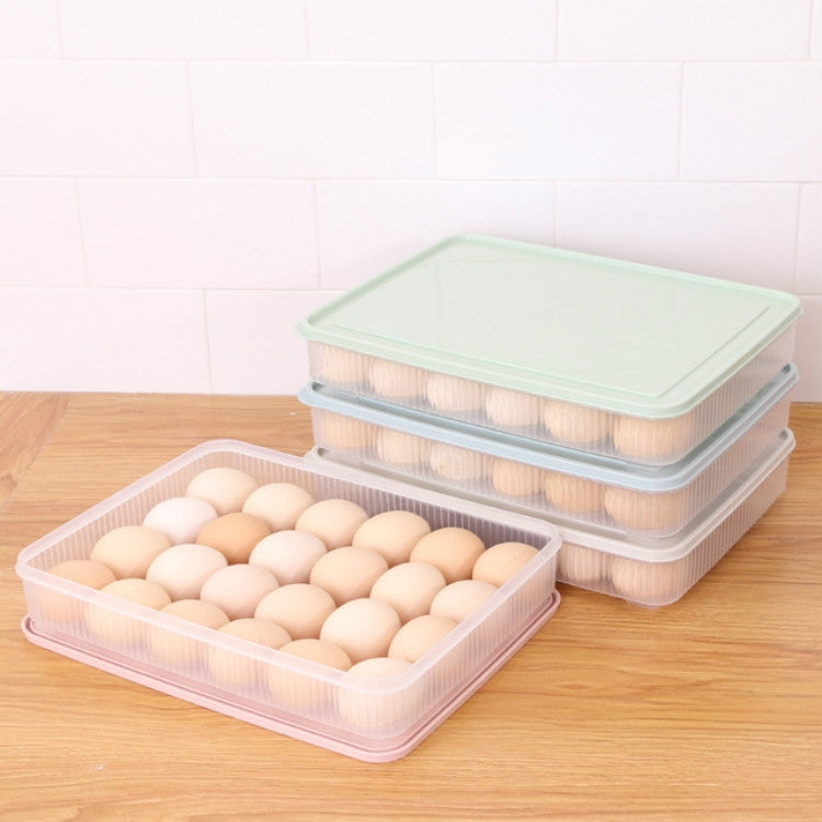 24 Grid Eggs Groove Plastic Shatterproof Refrigerator Storage Cabinets