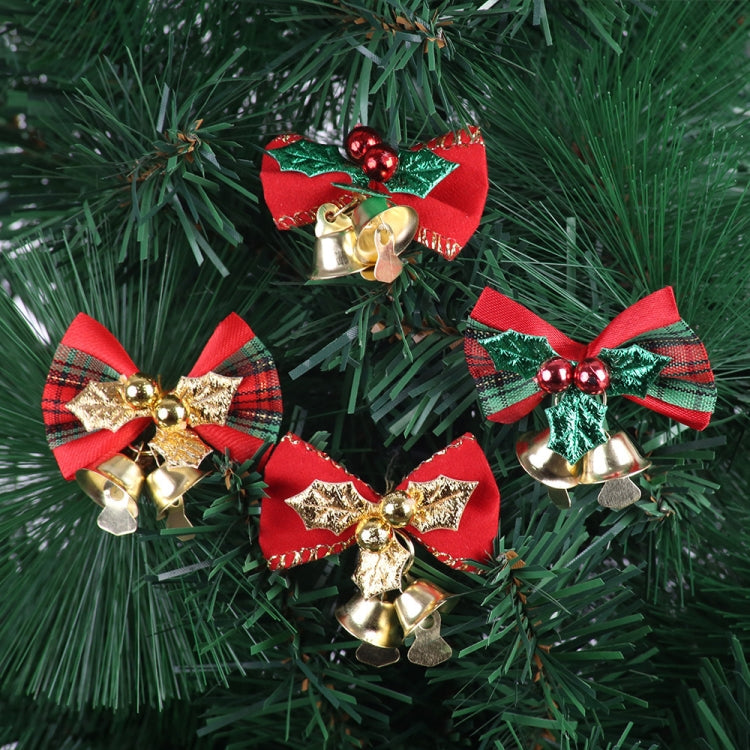 2 PCS Mini Cute Bow Christmas Tree Decoration Pendant