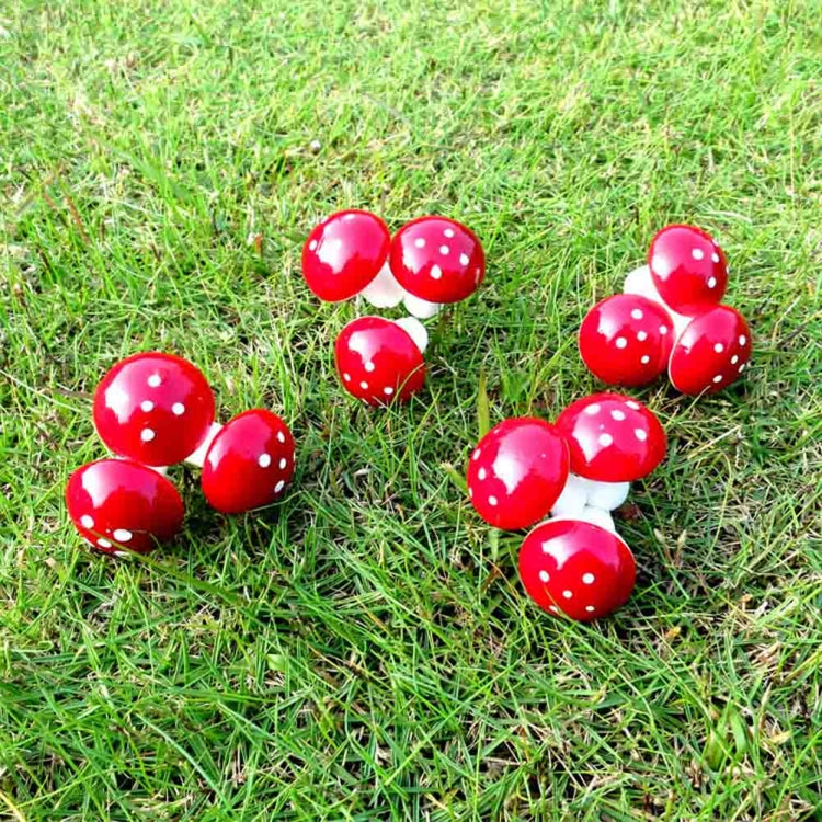 12 PCS / Set  Mini Mushroom Shape Christmas Plant Flower Pot Holiday House Party Decorations