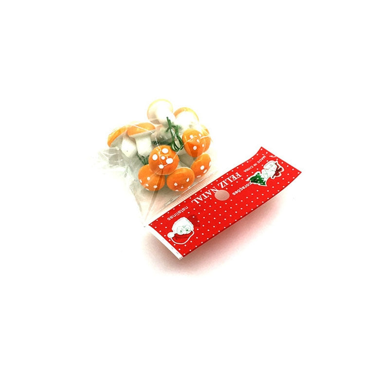 12 PCS / Set  Mini Mushroom Shape Christmas Plant Flower Pot Holiday House Party Decorations