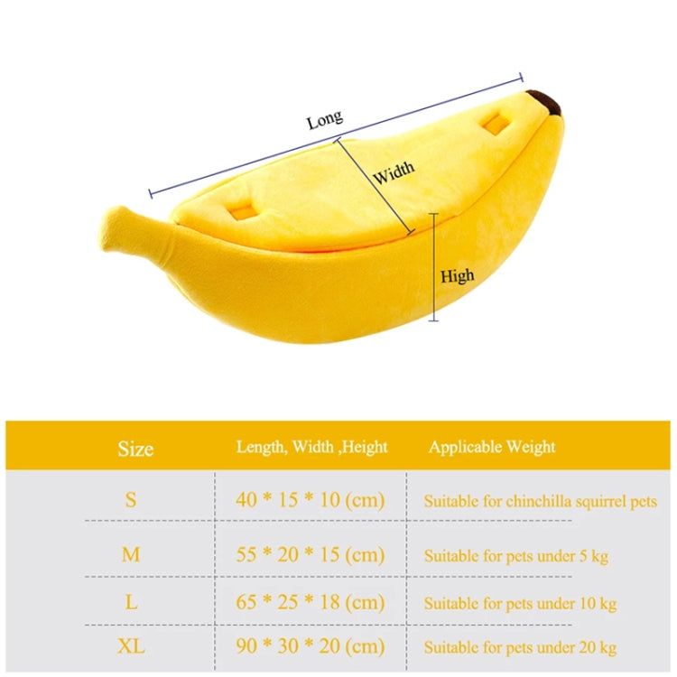 Creative Kennel Banana Shape Cat Litter Winter Warm Pet Nest, Size:S