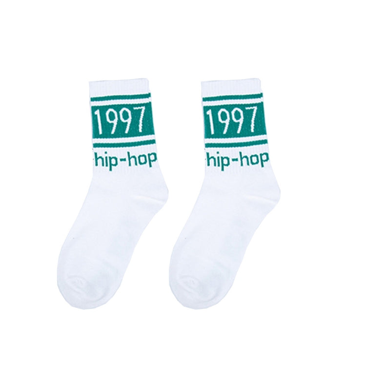 3 Pairs Street Beat Retro Hip Hop Simple Tube Socks Sports Skateboard Socks, Size:One Size