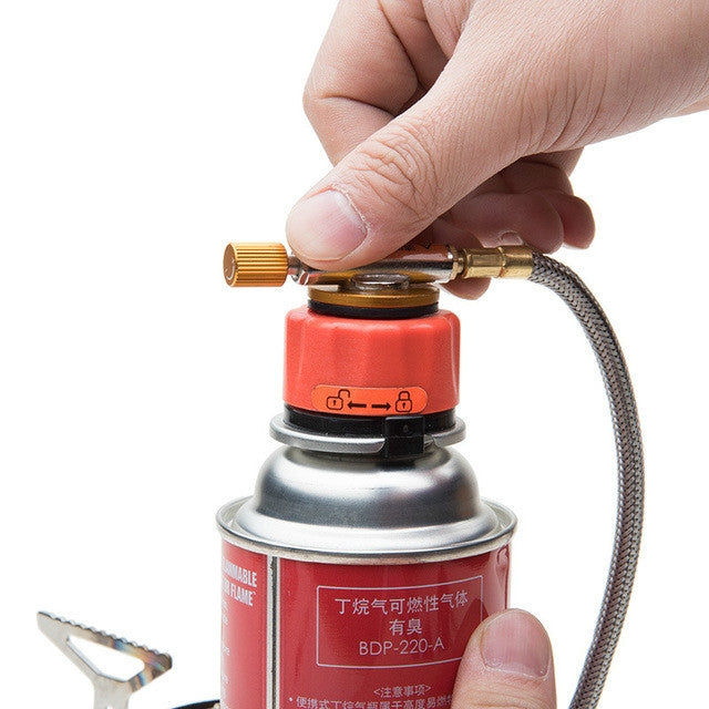 Outdoor Burner Connection Converter Cassette Furnace Gas Tank Adapter