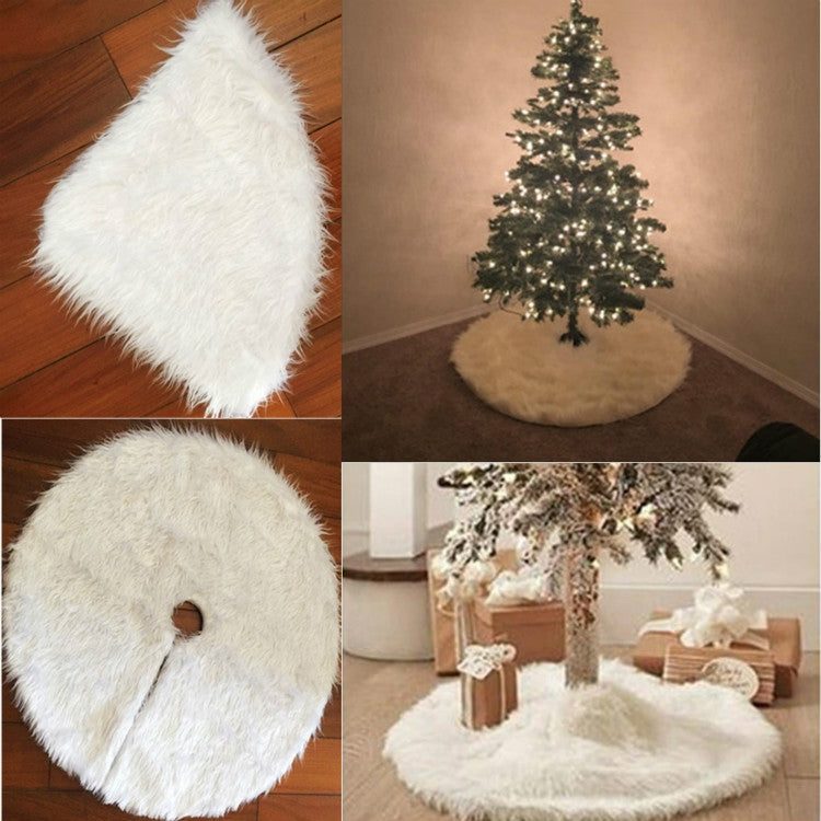 2 PCS Christmas Plush Christmas Tree Bottom Decoration Tree Skirt, Size:78x78cm