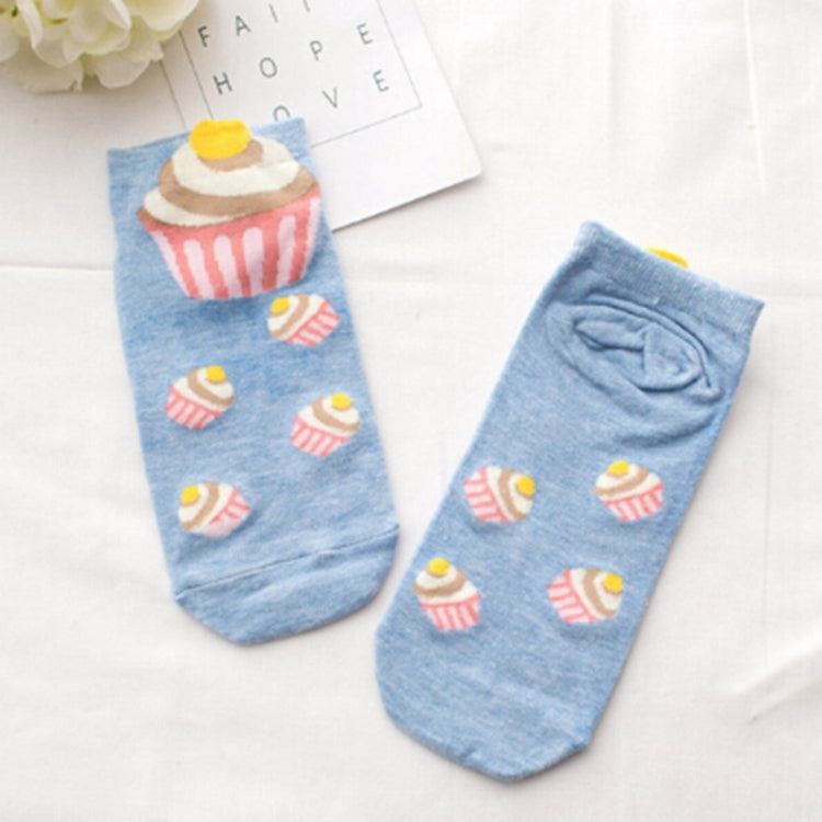 10 Pairs Cartoon Socks Lovely Sweet Cupcake Socks for Girls, Size:One Size