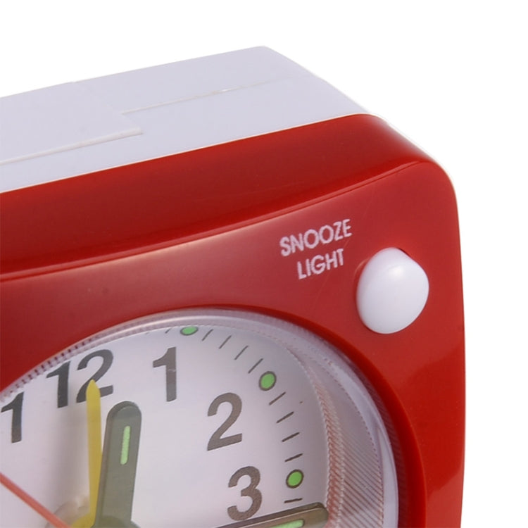 Travel Small Alarm Clock Bedside Mute Alarm Clock with Light & Snooze Function