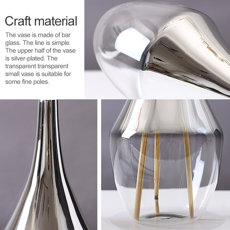 Creative Hand-made Desktop Transparent Glass Hydroponic Container Wedding Home Decoration, Style:SH128