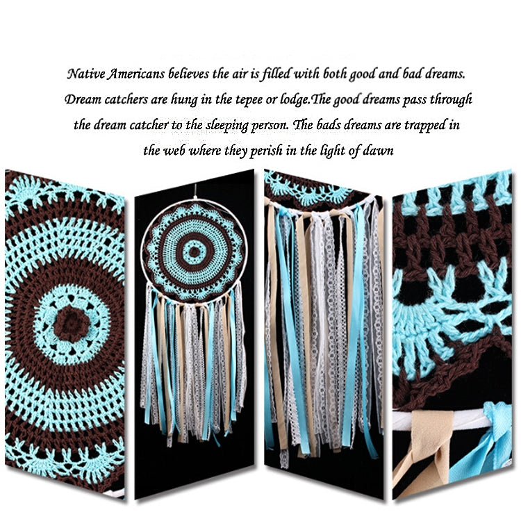 Creative Lace Hand-Woven Crafts Tassel Dream Catcher Home Car Wall Hanging Decoration
