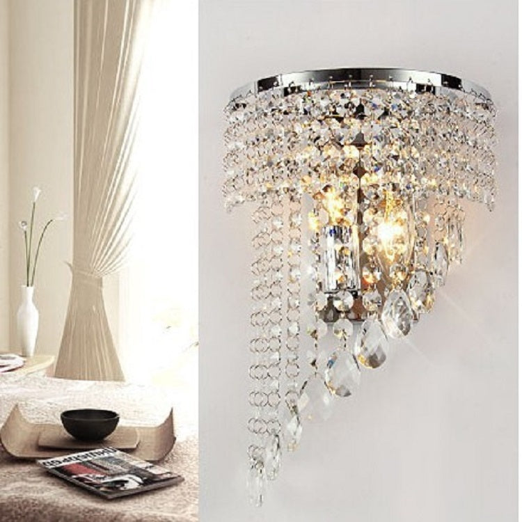 Personality Crystal Pendant Wall Lamp Foyer Bedroom Bedside Decorative Light without Light Source & Switch