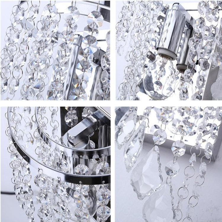 Personality Crystal Pendant Wall Lamp Foyer Bedroom Bedside Decorative Light without Light Source & Switch