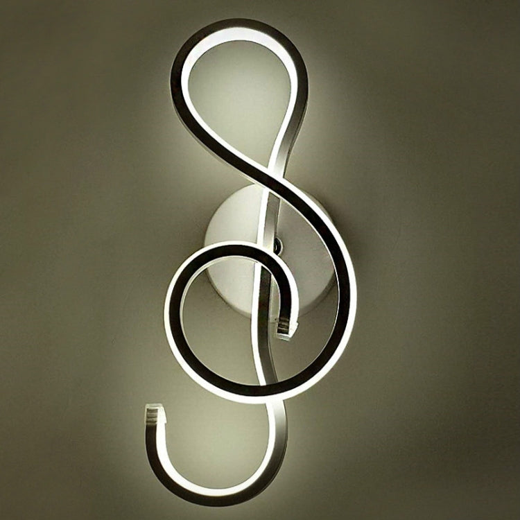 22W Creative Personality Note Shape Home Interior Corridor Aisle Decorative Wall Lamp, Color Temperature:White Light