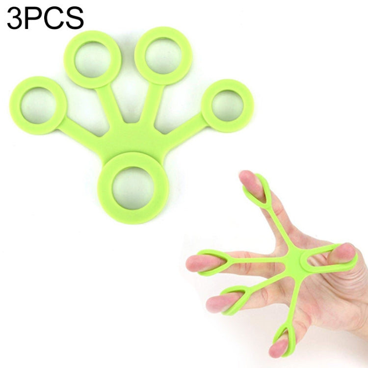 3 PCS Finger Trainer Silicone Finger Tensioner Five Finger Tension Ring