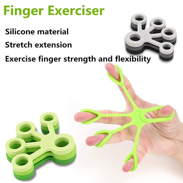 3 PCS Finger Trainer Silicone Finger Tensioner Five Finger Tension Ring