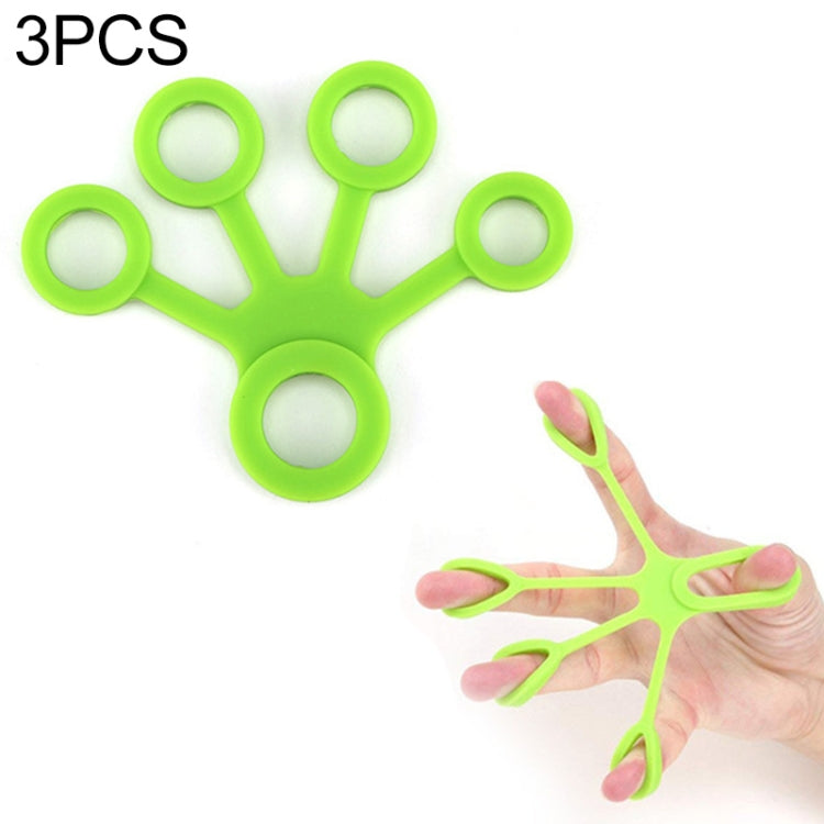 3 PCS Finger Trainer Silicone Finger Tensioner Five Finger Tension Ring