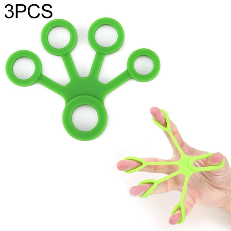 3 PCS Finger Trainer Silicone Finger Tensioner Five Finger Tension Ring