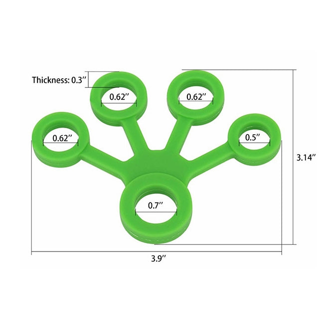 3 PCS Finger Trainer Silicone Finger Tensioner Five Finger Tension Ring