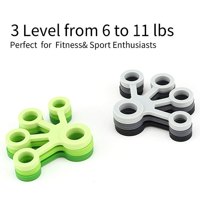 3 PCS Finger Trainer Silicone Finger Tensioner Five Finger Tension Ring