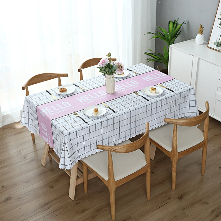Printinging Coffee Dining Table Cloth PVC Waterproof Oilproof Anti-scalding Tablecloth, Size:120x120cm Square Table