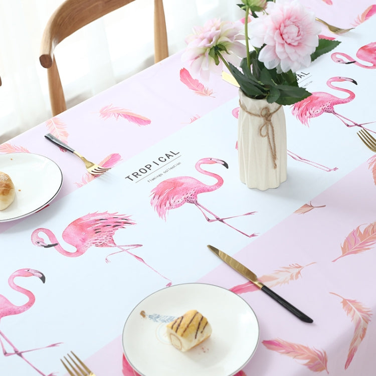 Printinging Coffee Dining Table Cloth PVC Waterproof Oilproof Anti-scalding Tablecloth, Size:120x120cm Square Table