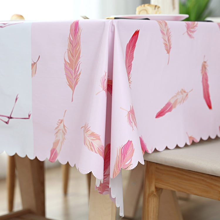 Printinging Coffee Dining Table Cloth PVC Waterproof Oilproof Anti-scalding Tablecloth, Size:140x200cm Dining Table